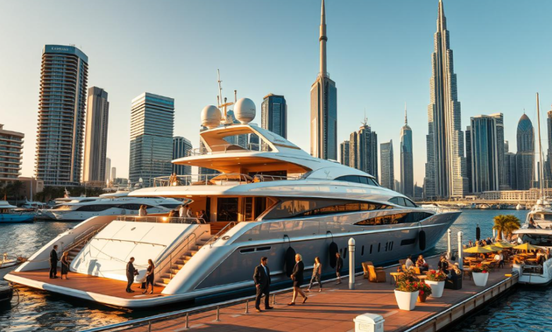 Luxury Yacht Rental Dubai Experience with Stunning Marina Views and Sunset Cruise